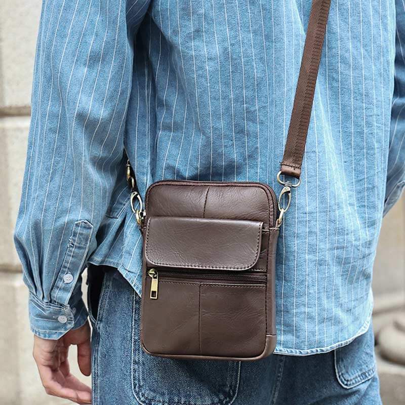 Leder Umhängetasche Herren
