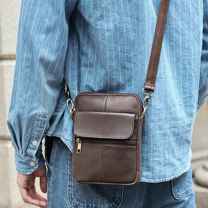 Leder Umhängetasche Herren