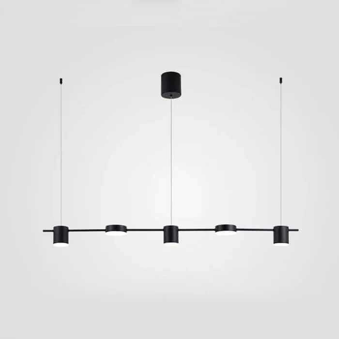 Suspension LED moderne en aluminium au design tambour