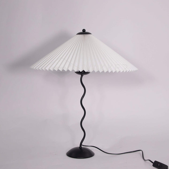 Designer Tischlampe Metall Modern Wellenförmig