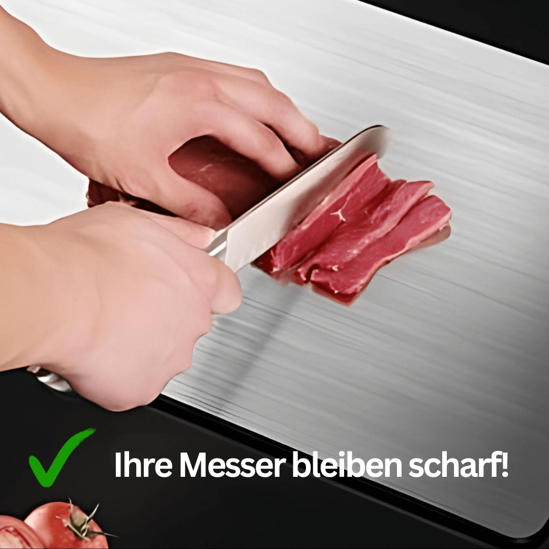 Edelstahl Schneidebrett - Hygienisch & Robust