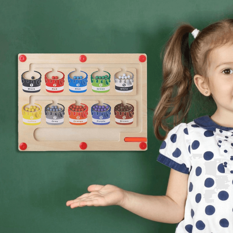 Farben & Zahlen Lernspiel - Magnetisches Labyrinth