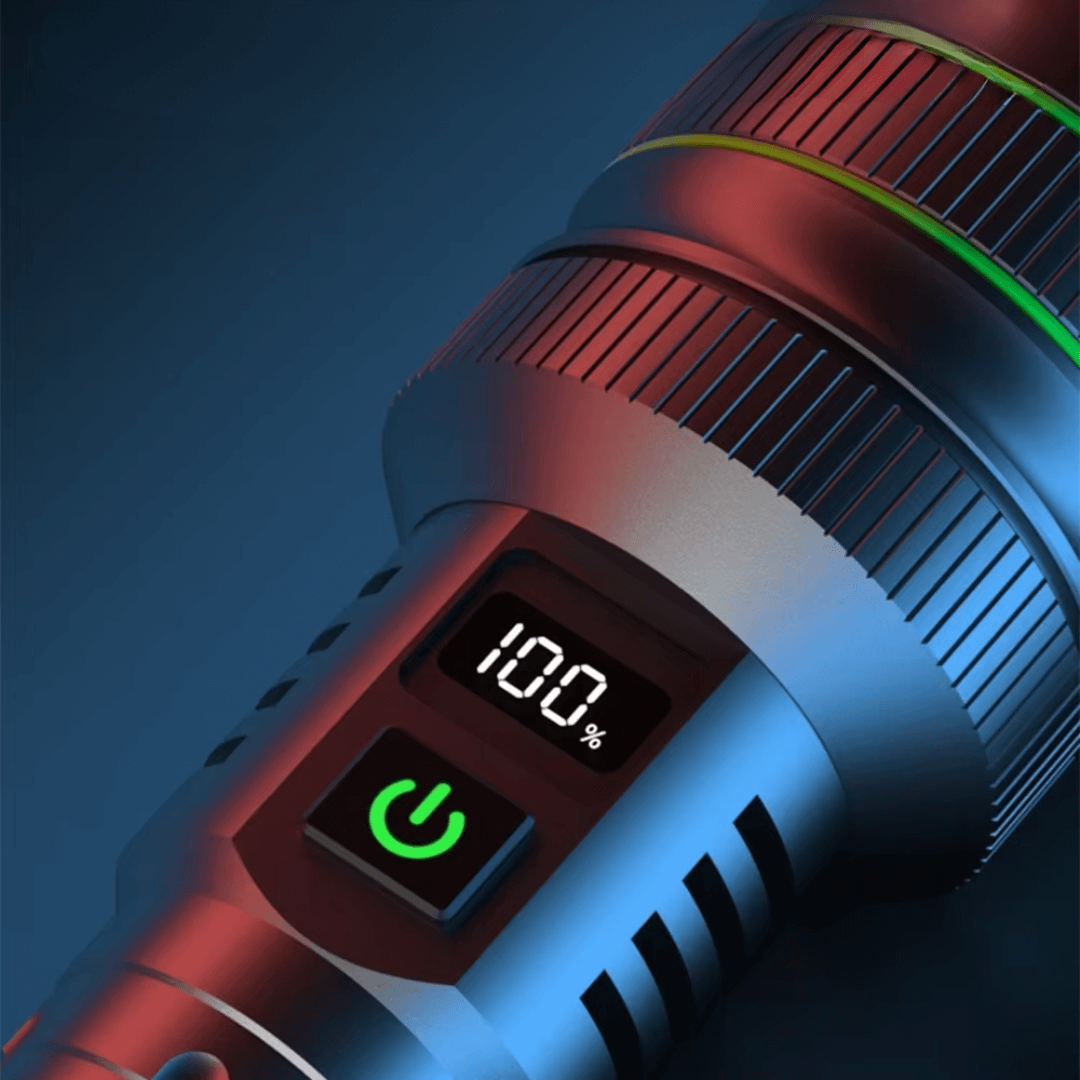 Lampe de poche LED extrêmement lumineuse avec zoom