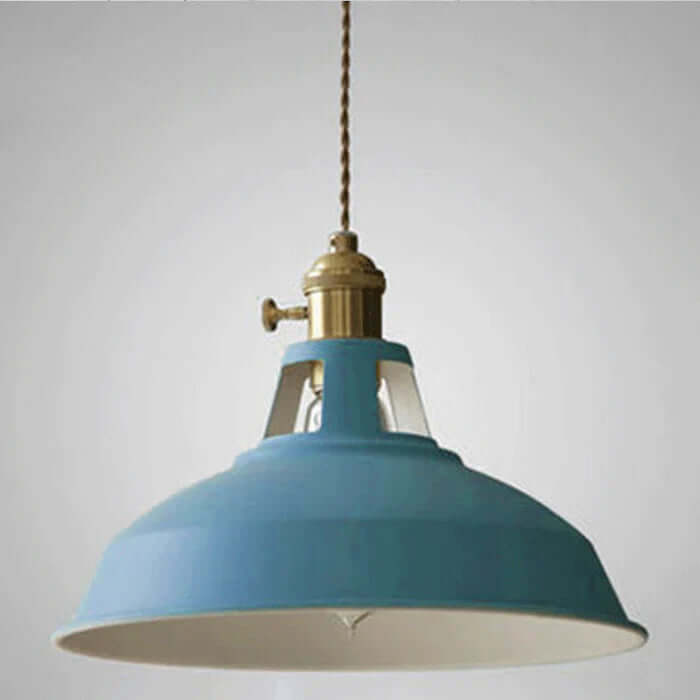 Lampe suspendue industrielle rétro design en métal pour salle à manger
