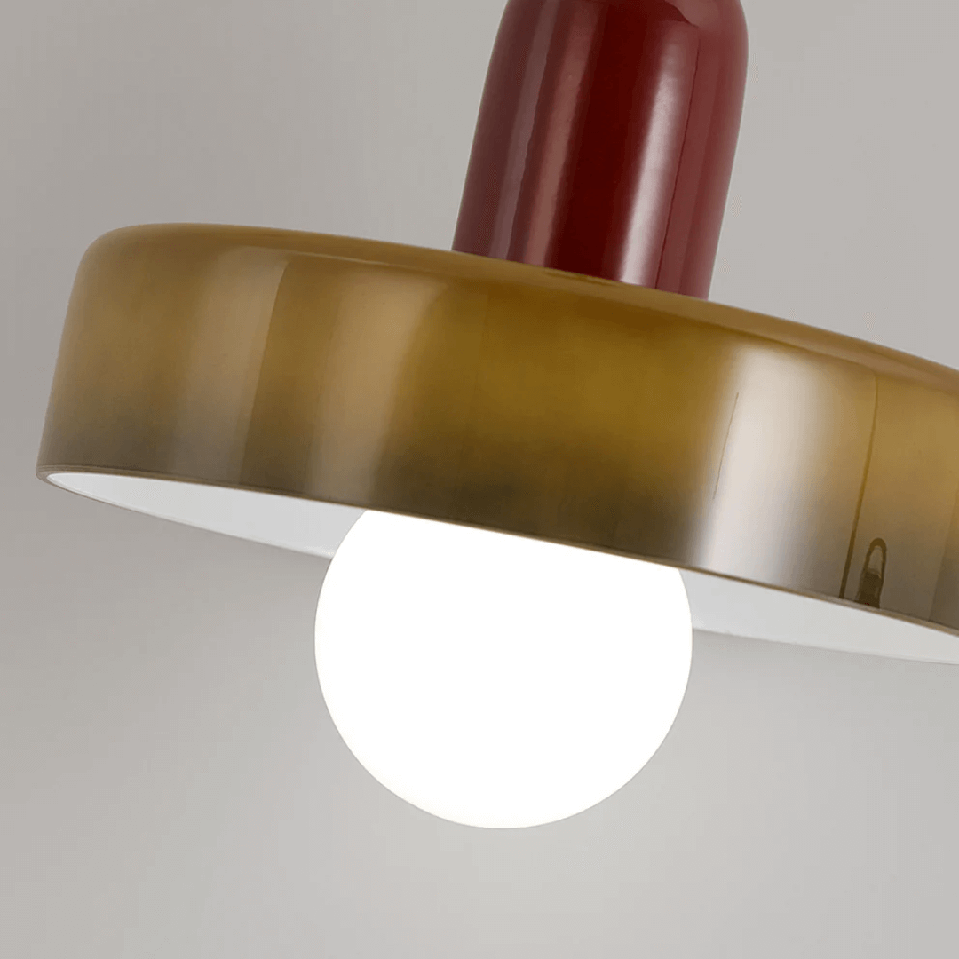 Lampe suspendue en verre à LED au design moderne