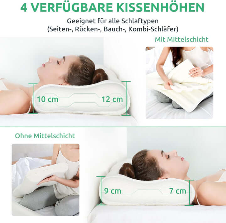 Orthopädisches Nackenkissen für gesunden Schlaf