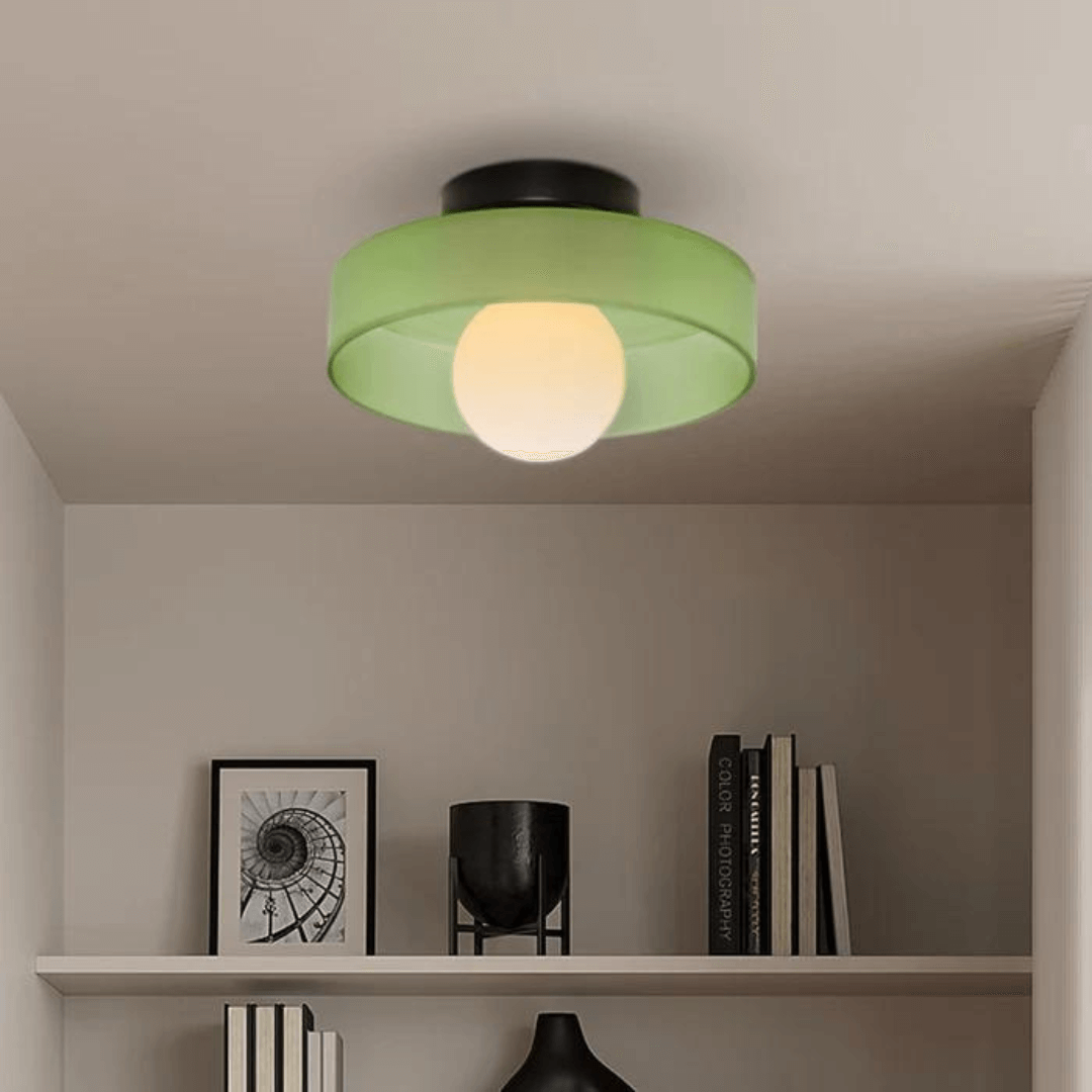 Runde LED Deckenleuchte Modern Glas Lampe