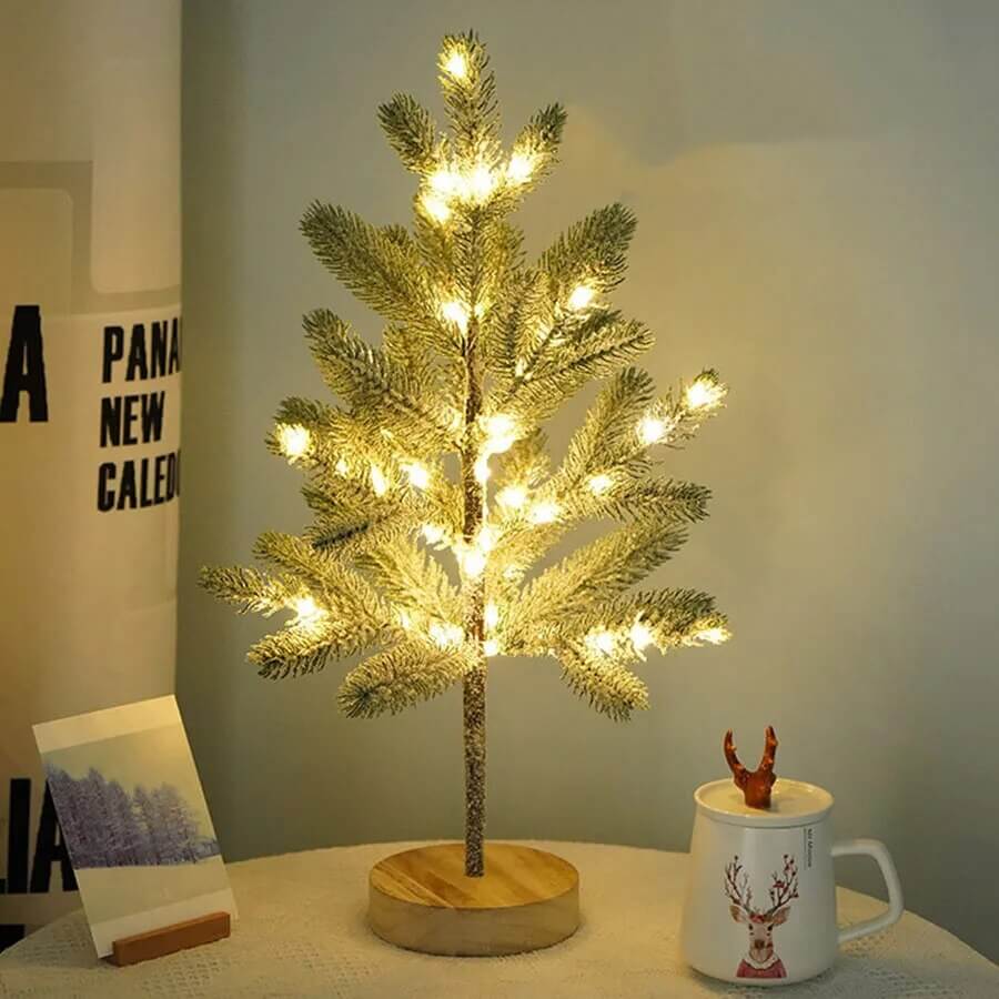 Sapin de Noël décoratif à LED 50 cm