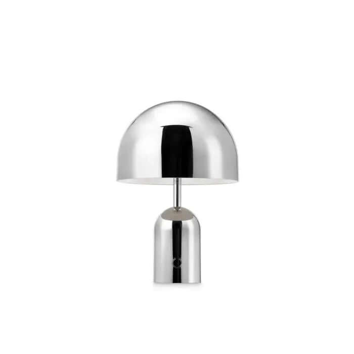 Lampe de table LED portable design chromé lampe à batterie