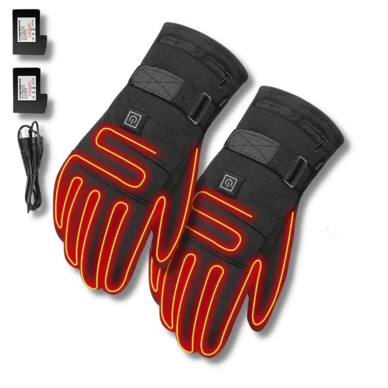 Gants chauffants électriques imperméables