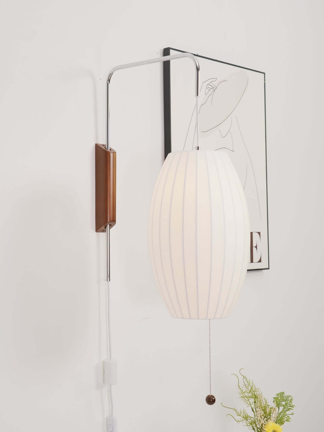 Applique murale moderne design boule lumière blanche chaude