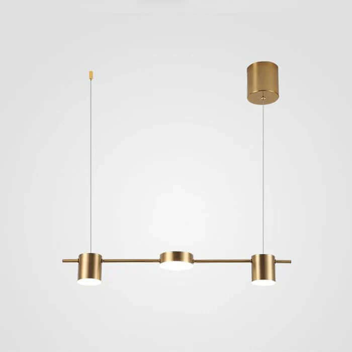 Suspension LED moderne en aluminium au design tambour