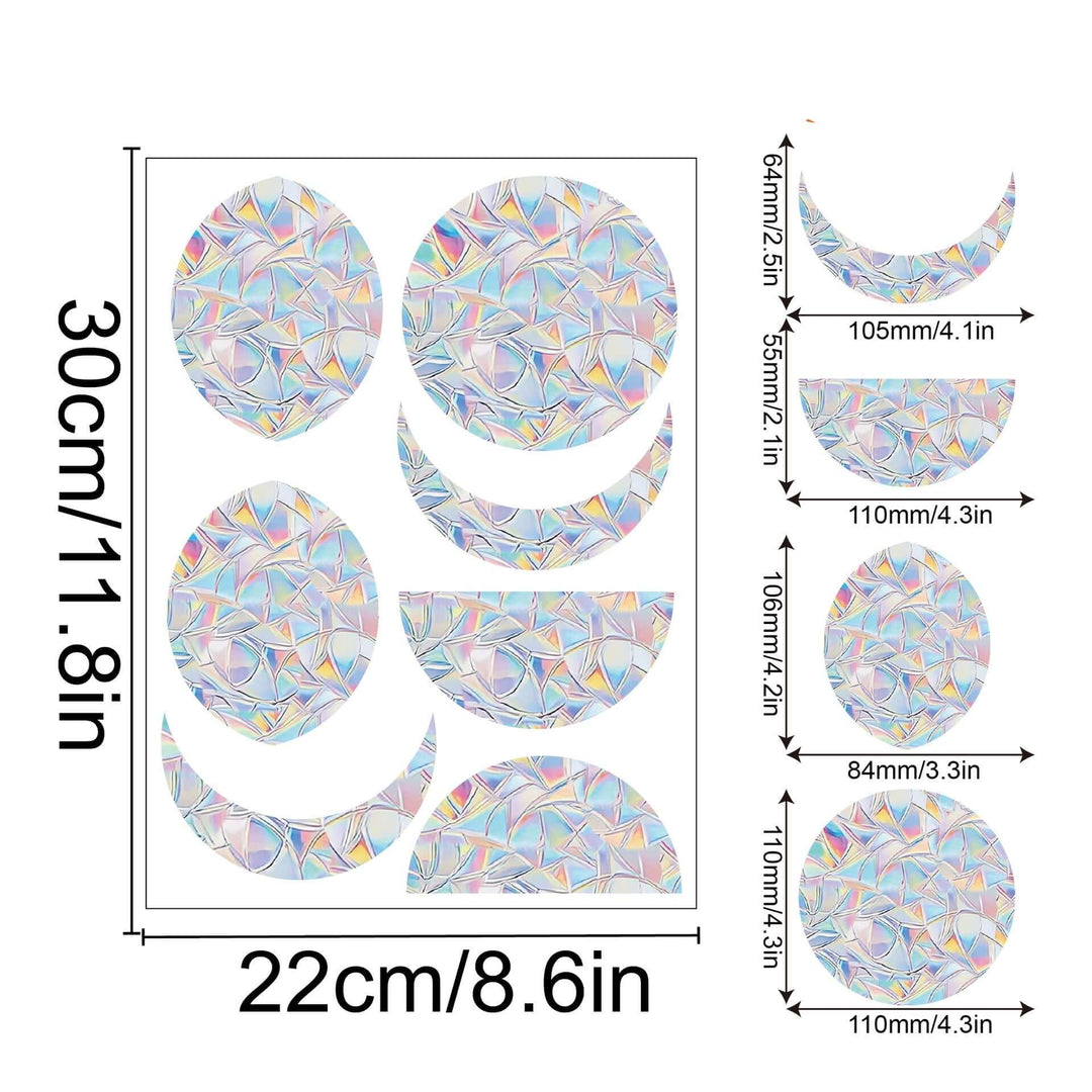 Décoration de fenêtre arc-en-ciel - autocollante, colorée, décorative