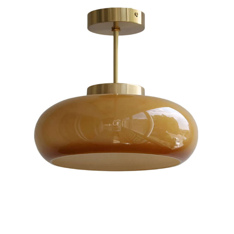 Vintage Deckenleuchte Orange
