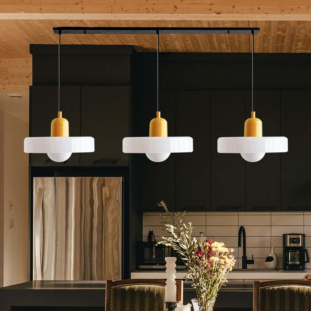 3-köpfige Bauhaus Pendelleuchte