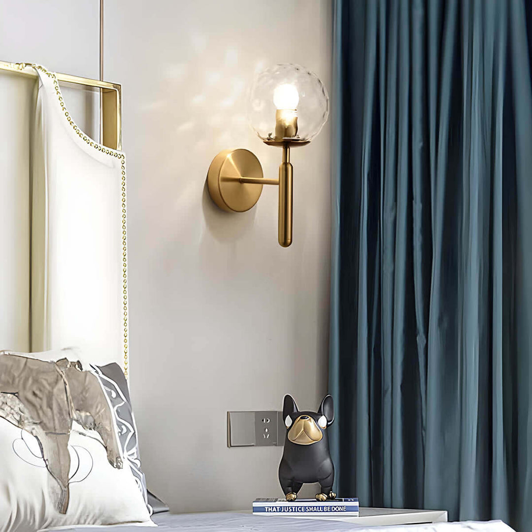 Applique murale élégante en verre de style vintage