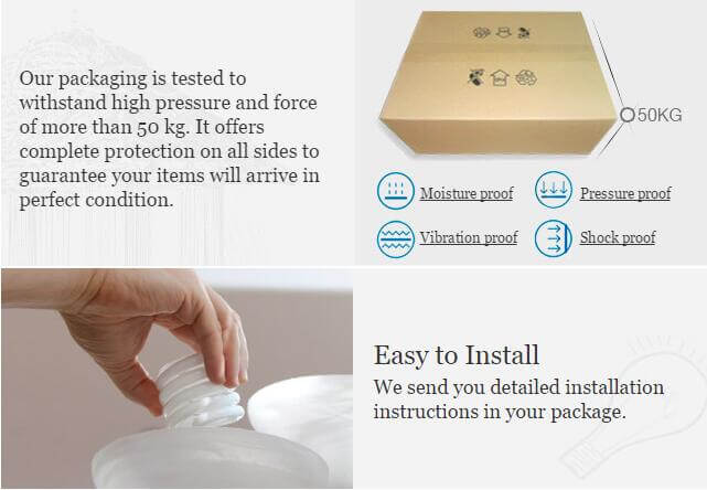 Suspension LED, vitrail et cuivre - Design moderne