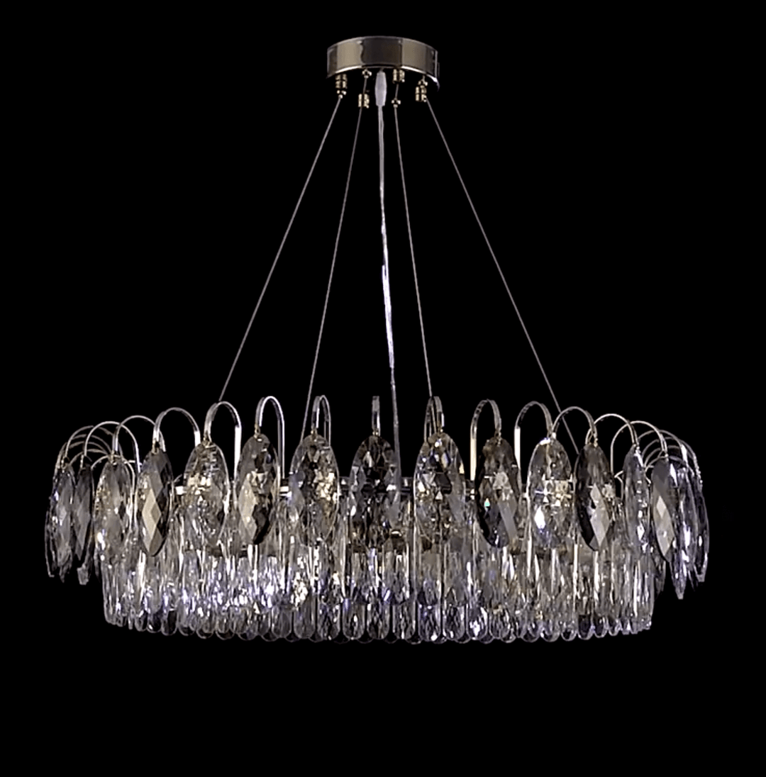 Lustre luxueux en cristal K9, à intensité variable