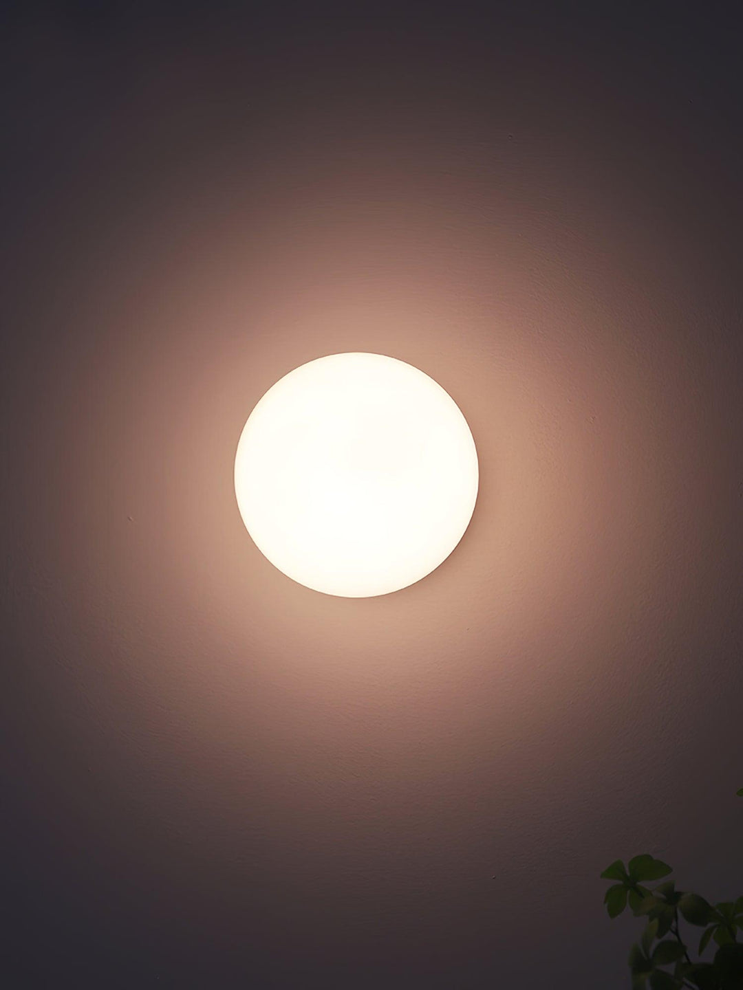 Applique murale moderne en verre rose