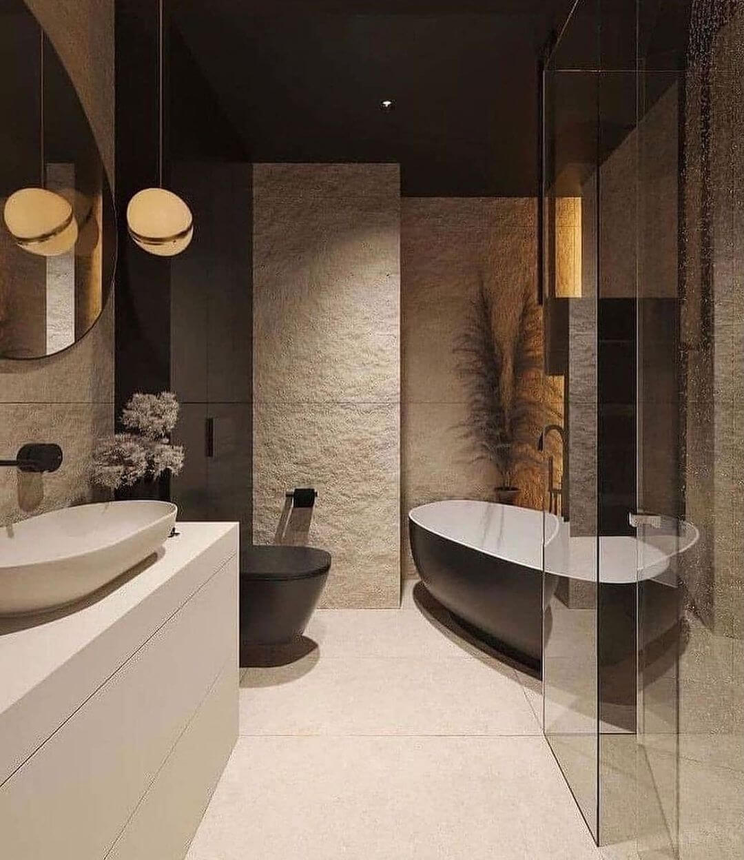 Suspension en forme de lune Design moderne