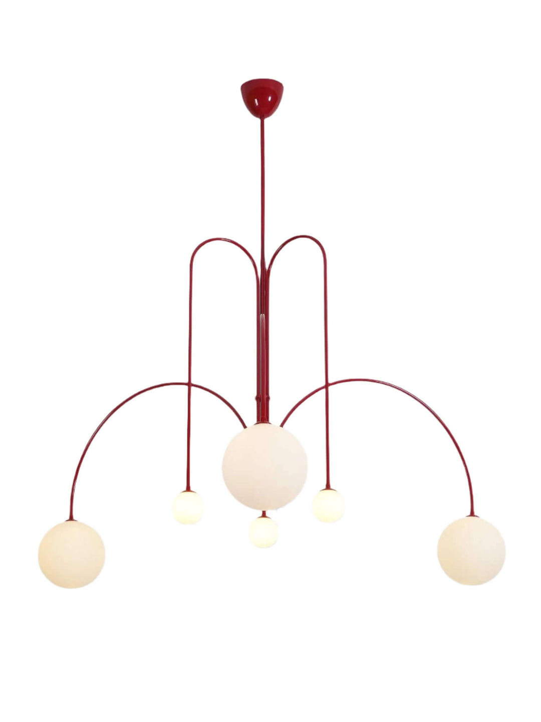 Suspension élégante en verre et métal