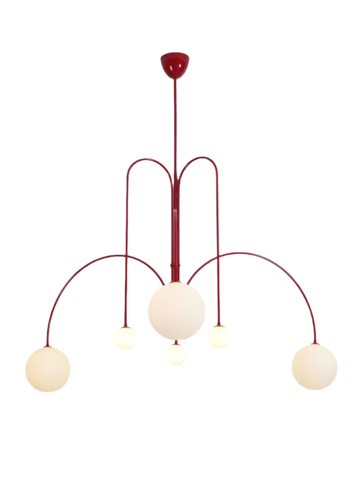 Suspension élégante en verre et métal