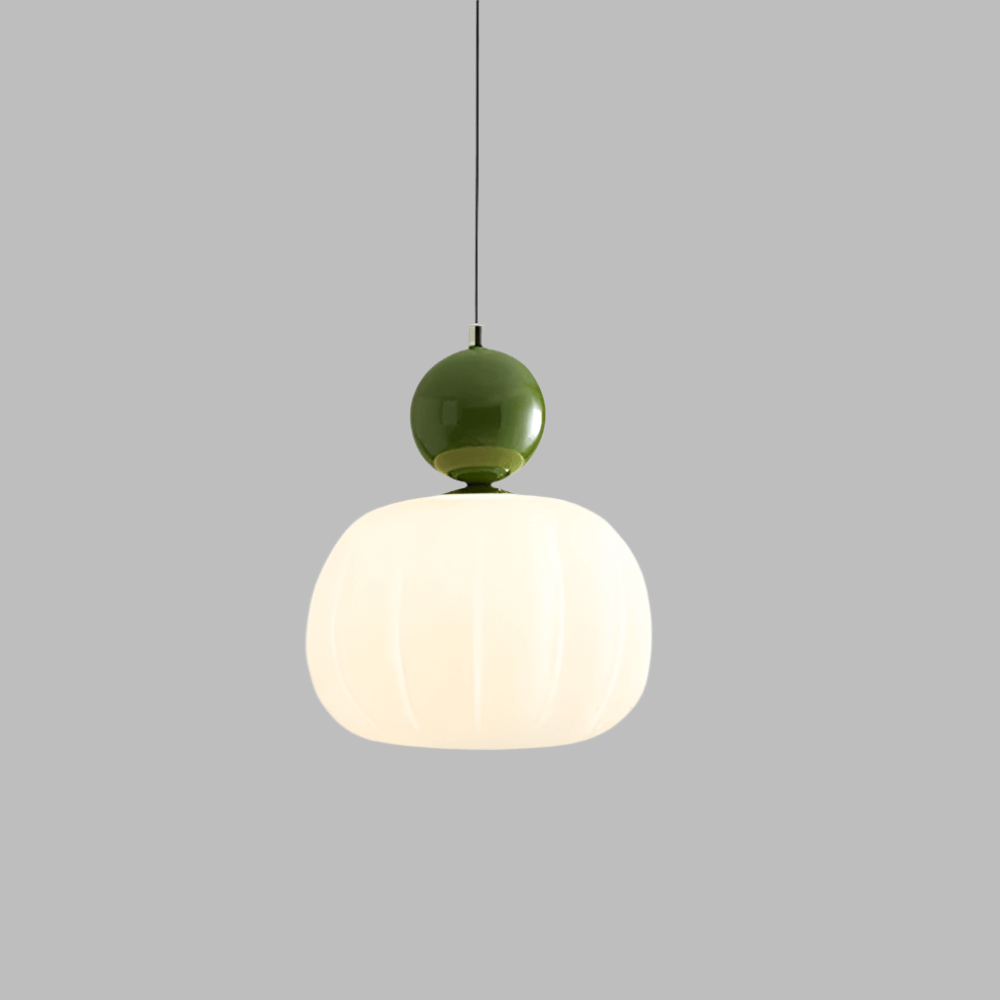 Elegante Kürbis Pendelleuchte, 14cm