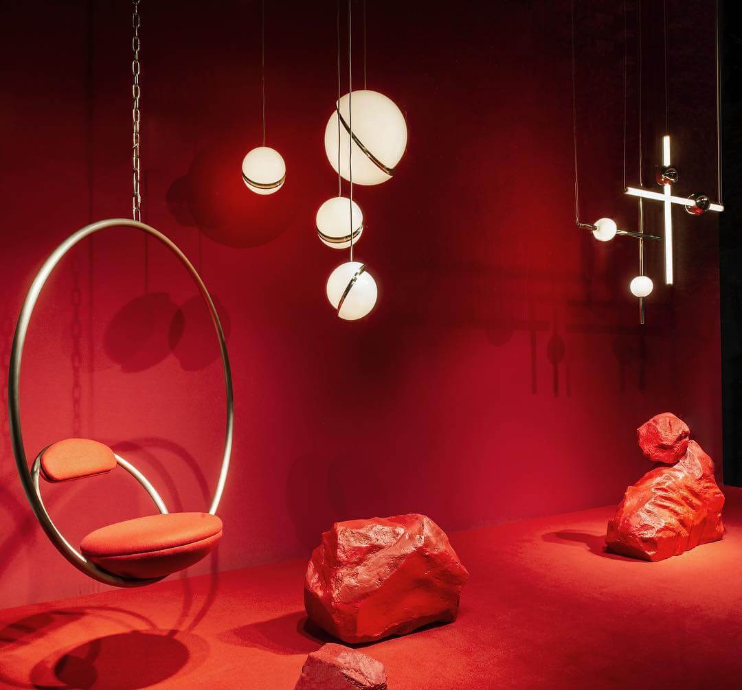 Suspension en forme de lune Design moderne