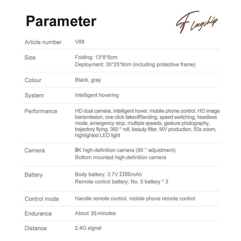 Mini drone avec caméra HD 8K et GPS pour la photographie aérienne