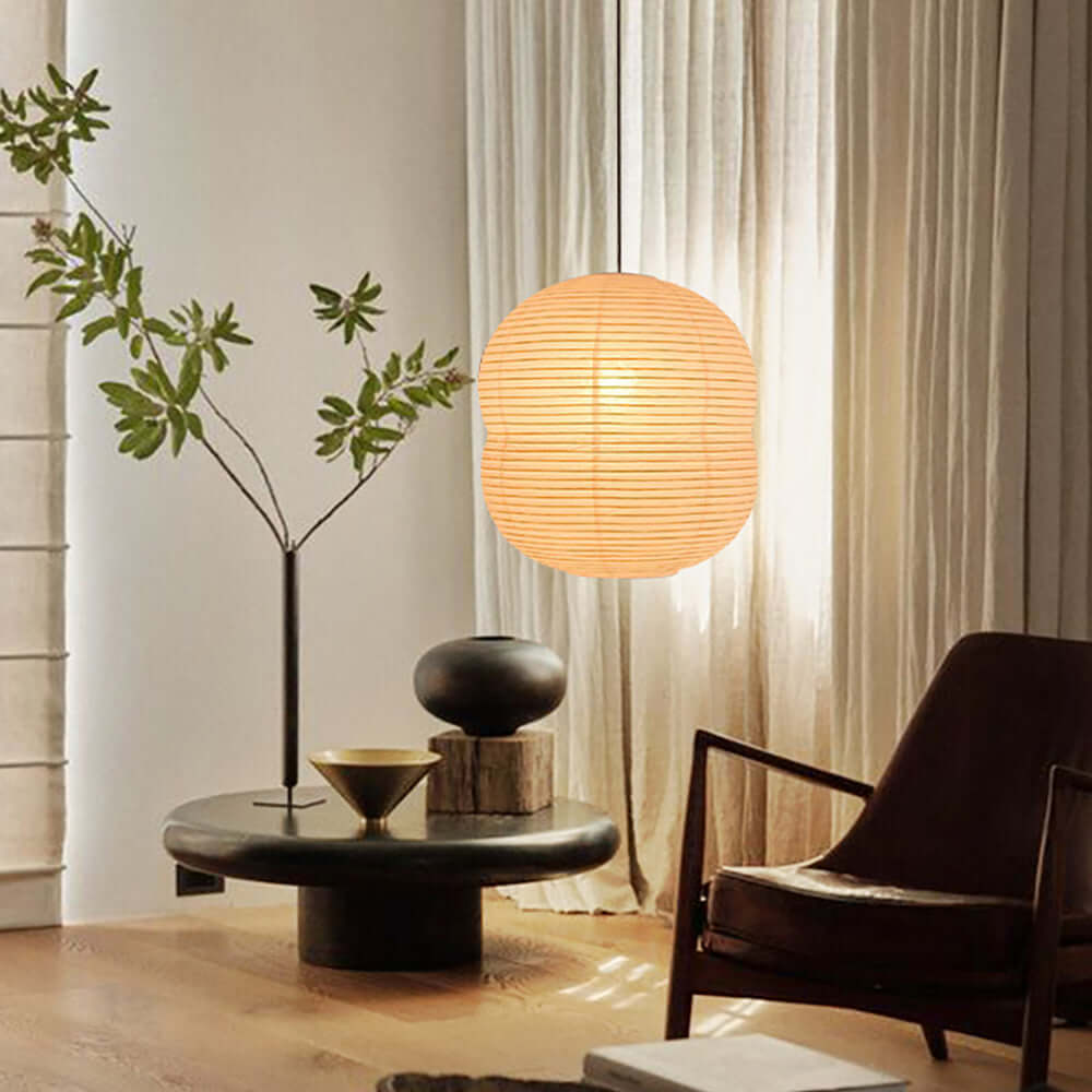 Mini lampe suspendue en papier washi