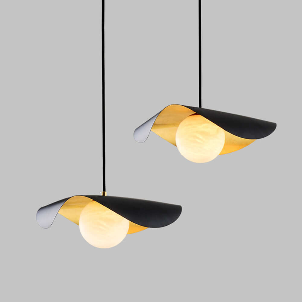Lampe suspendue moderne en métal au design chaleureux
