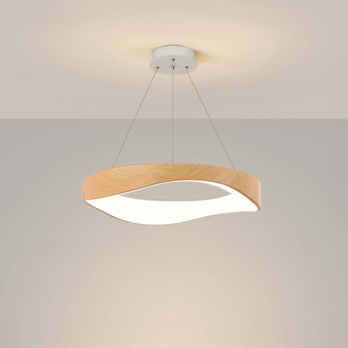 Moderne Runde LED-Pendelleuchte