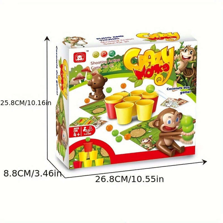 Tisch-Katapult-Spiel für 2 Spieler - Kokosnuss-Wettbewerb