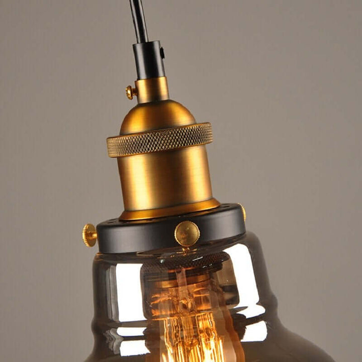 Lampe suspendue en verre cristal de conception cylindrique