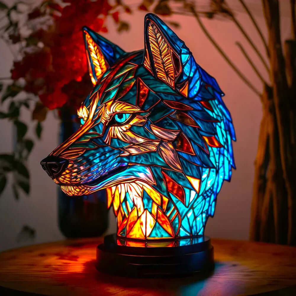 Buntglas Tiffany Tierlampe Nachttischlampe Dekoleuchte