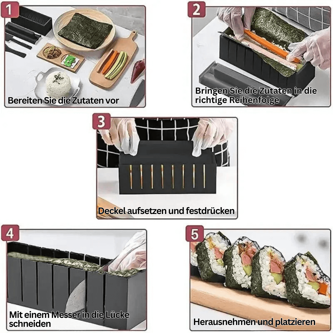 Sushi-Maker Set - Perfekte Reisrollen & Formen