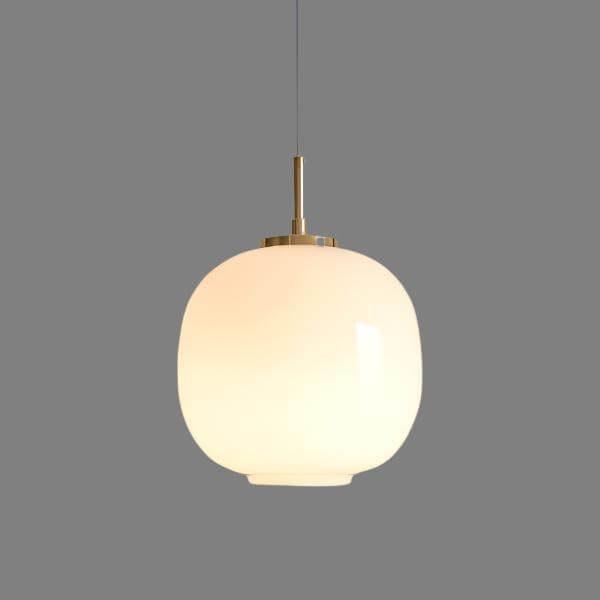 Suspension scandinave en verre opale
