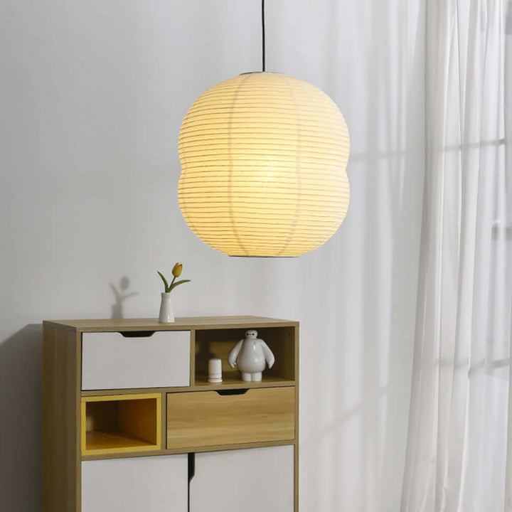 Mini lampe suspendue en papier washi