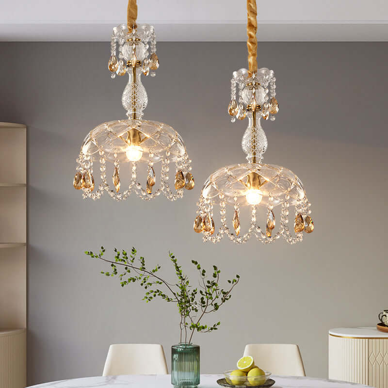 Lustre design en cristal de luxe