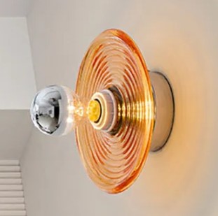 Applique murale LED vintage en verre