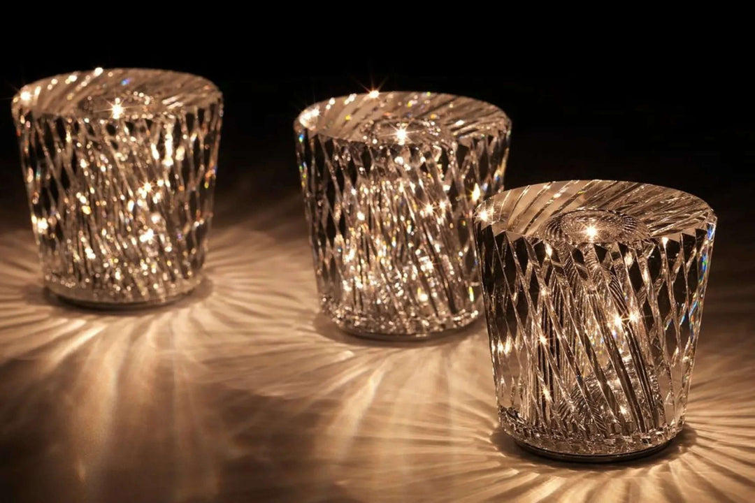 Lampe de table LED en cristal diamant