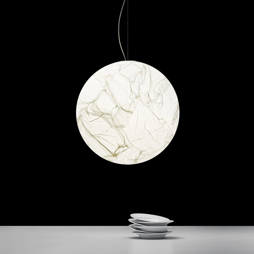 Suspension en soie Moon - design moderne
