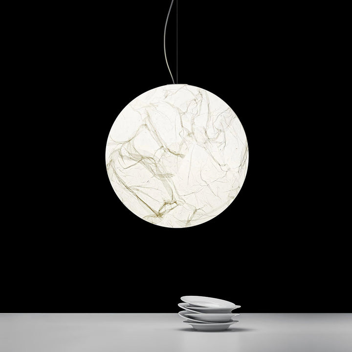 Suspension en soie Moon - design moderne