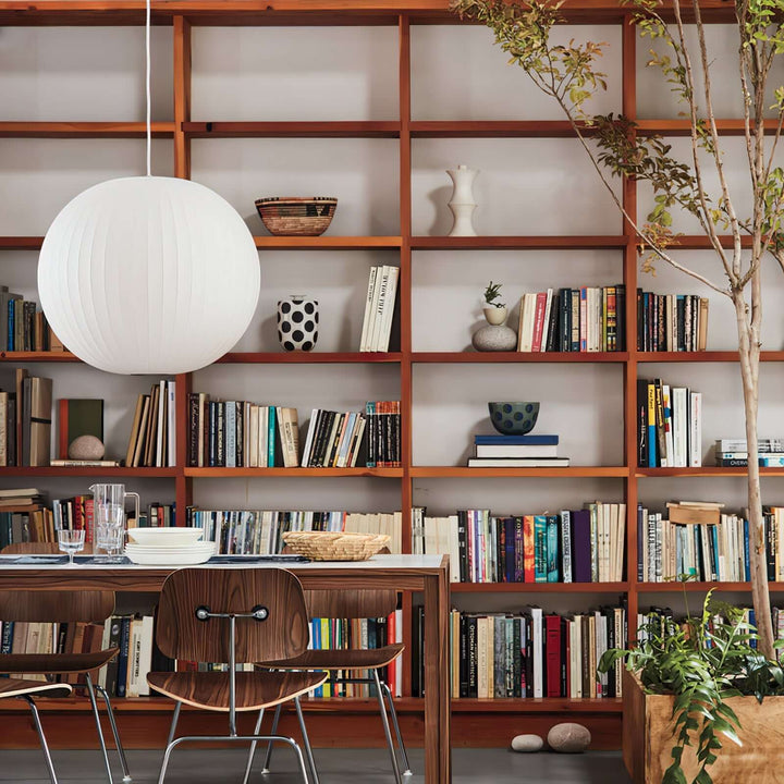 Lampe suspendue moderne blanche - soie et acier