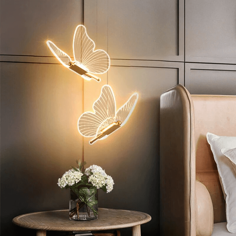 Lampe suspendue décorative en forme de papillon