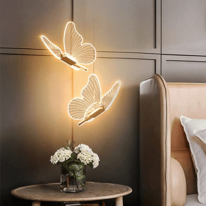 Lampe suspendue décorative en forme de papillon