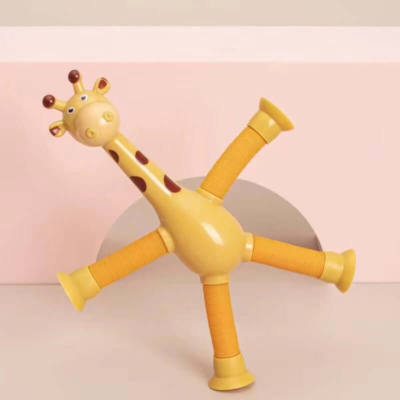 Flexibles Giraffenspielzeug mit Saugnapf