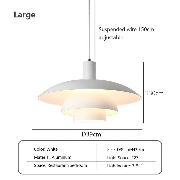 "Dänische Design-Hängeleuchte aus Metall und Glas im skandinavischen Stil, elegant und vielseitig für modernes Ambiente."