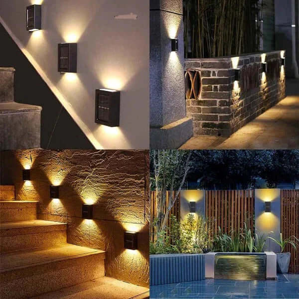 Solar Gartenleuchte Außen Wandleuchte Modern LED