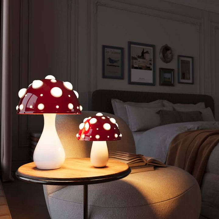 Lampe de table LED design champignon